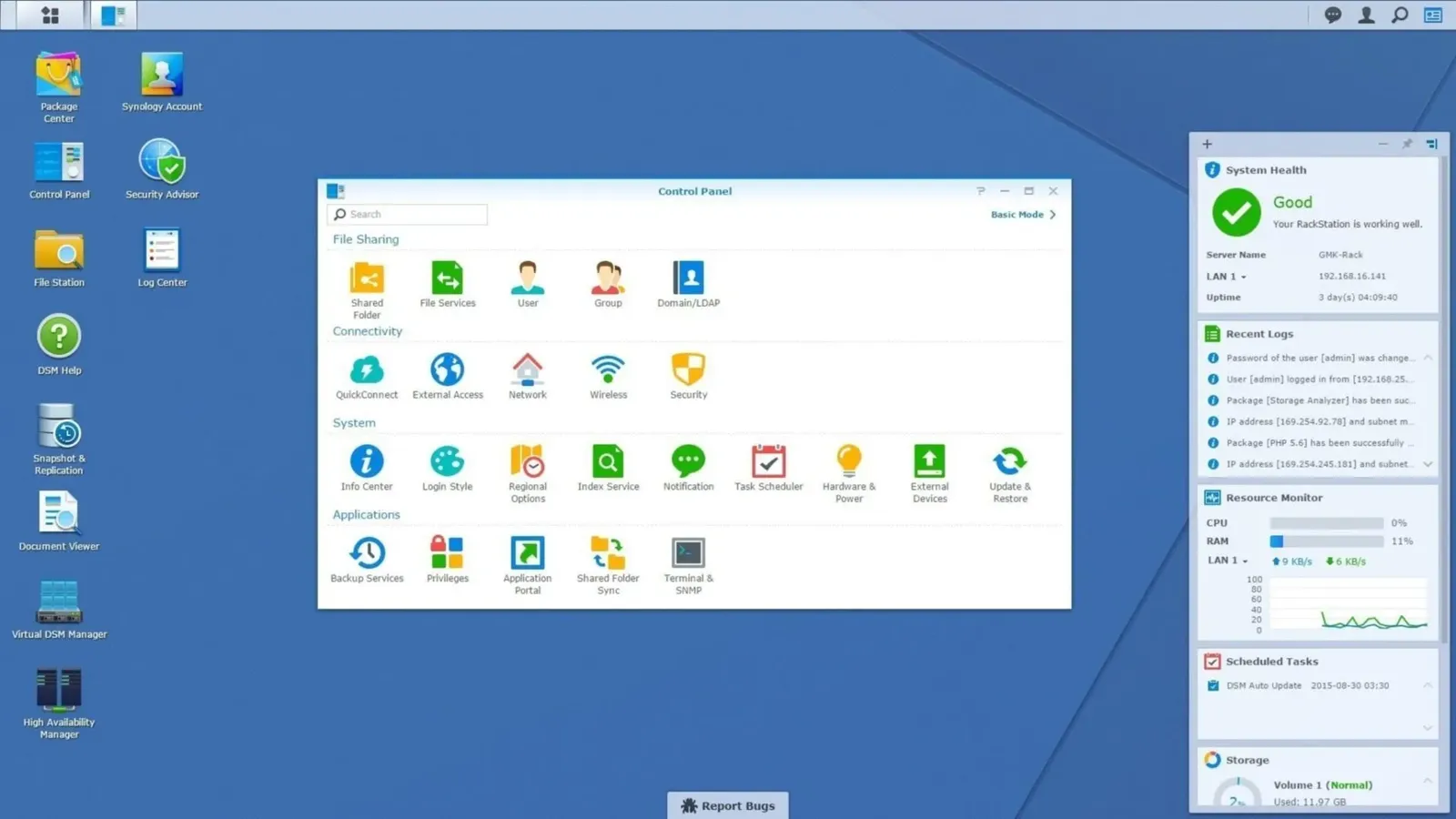Synology DiskStation Manager
